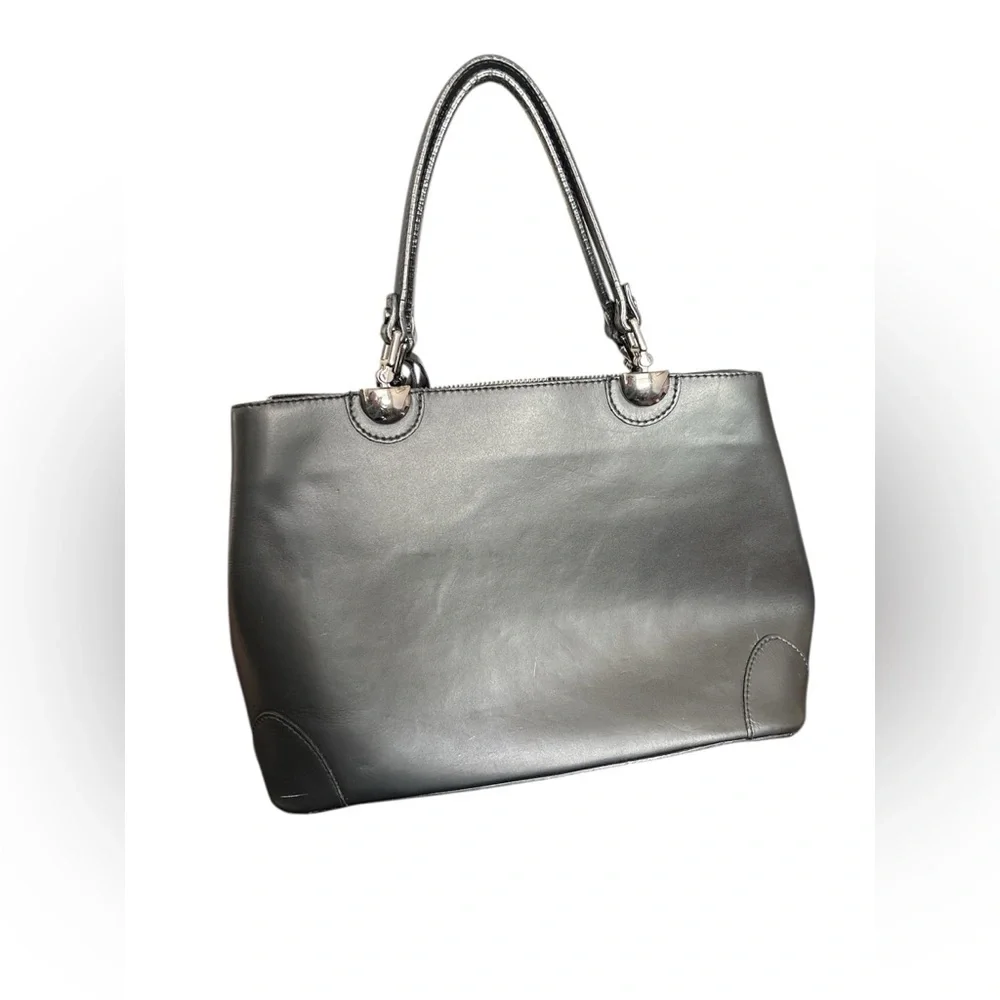 Cielo Celeste Black Genuine Italian Leather Purse